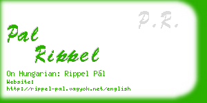 pal rippel business card